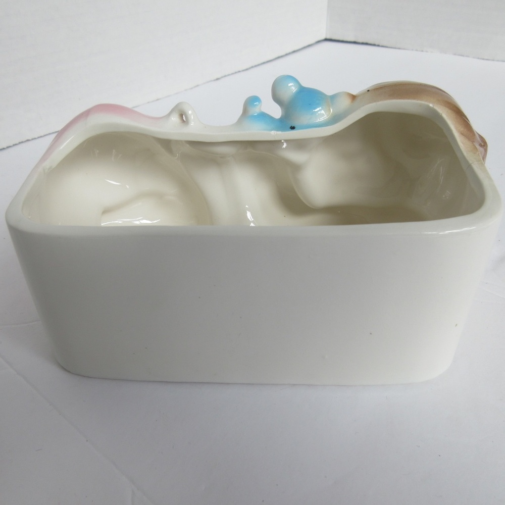 Vtg Ceramic Planter Ruben #679 Sleeping Baby - Picture 6 of 8
